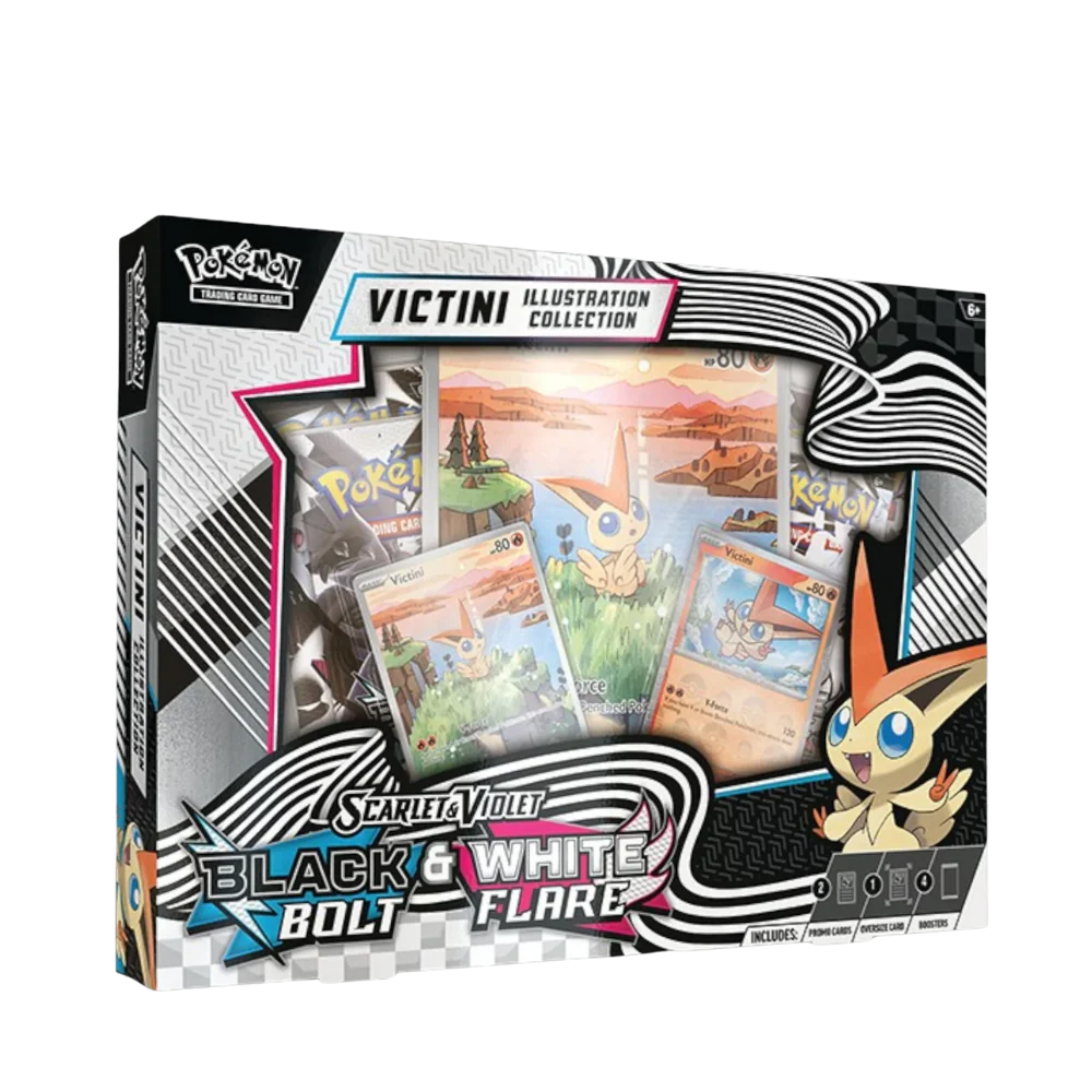 Pokemon TCG Scarlet And Violet Victini Illustration Collection Black Bolt And White Flare