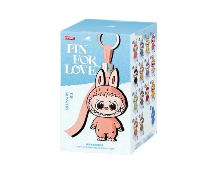 Labubu Pin For Love Vinyl Plush (1 PC)
