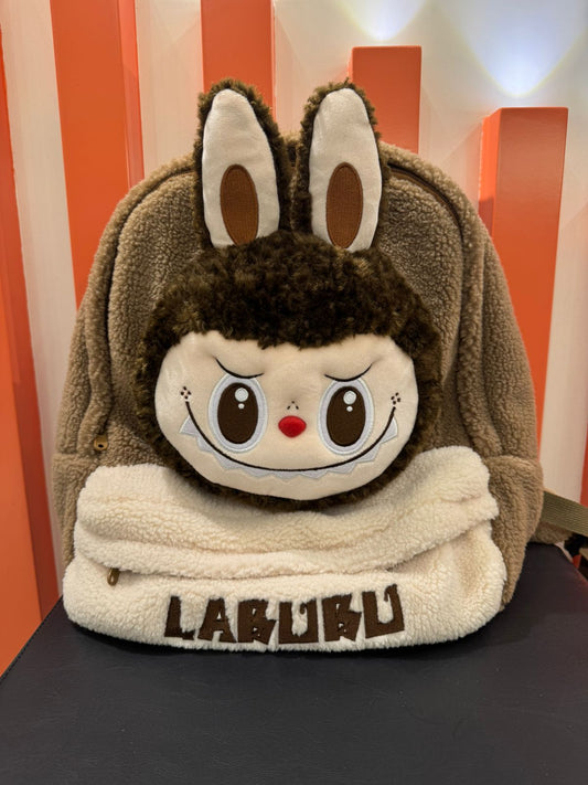 Labubu The Monster Berber Fleece Classic Backpack Brown