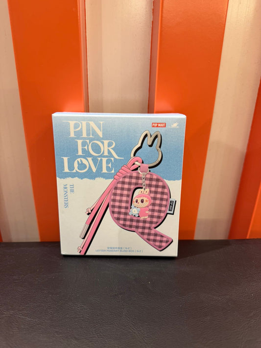 Labubu Pin For Love Letters (N-Z) Pendant Series