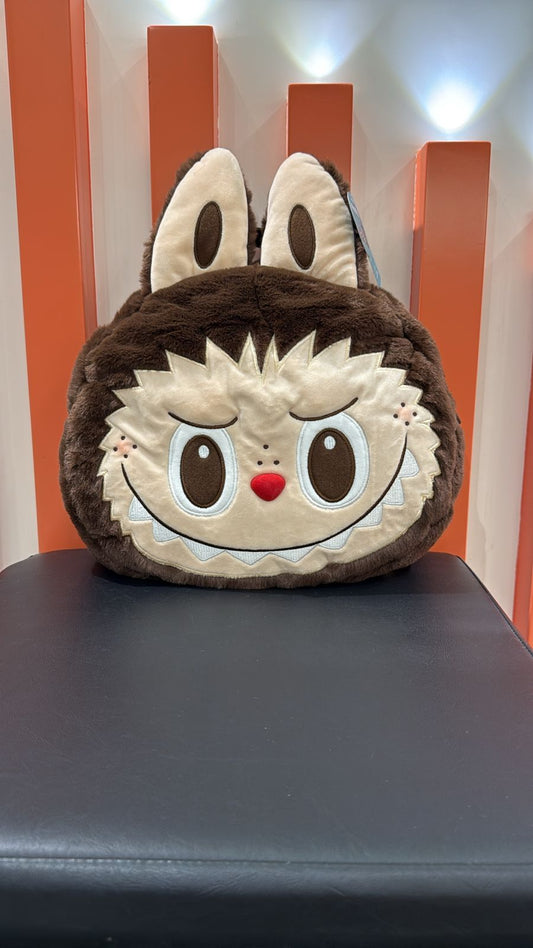 Labubu The Monster Big Head Cute Crossbody Bag brown